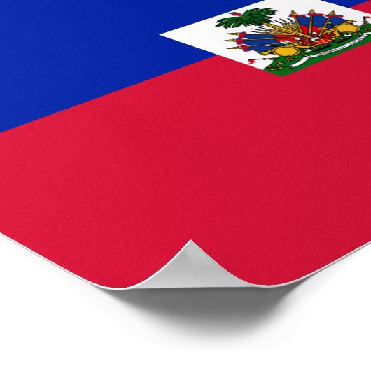 Haïtiaanse vlag poster (Hoek)