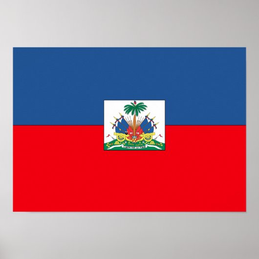 Haïtiaanse vlag poster (Voorkant)