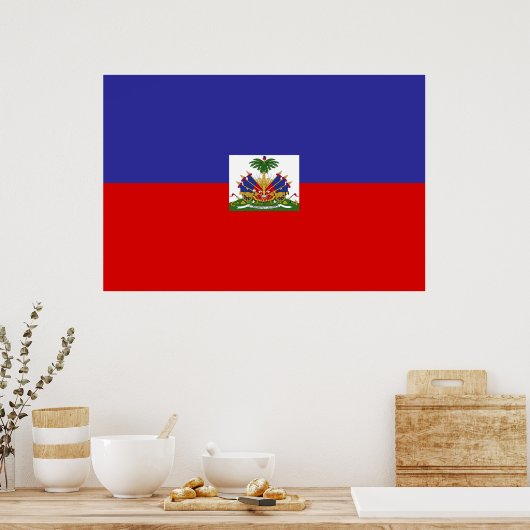 Haïtiaanse vlag poster (Keuken)