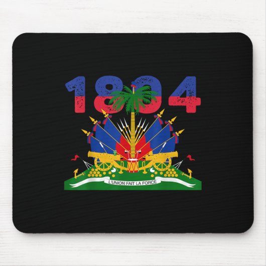 Haïtiaanse vlag Pride 1804 Onafhankelijkheidsdag H Muismat (Voorkant)