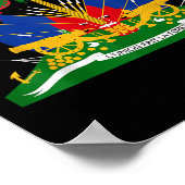 Haïtiaanse vlag Pride 1804 Onafhankelijkheidsdag H Poster (Hoek)