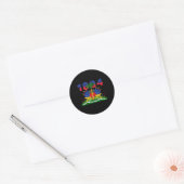 Haïtiaanse vlag Pride 1804 Onafhankelijkheidsdag H Ronde Sticker (Envelop)