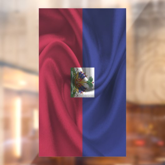 Haïtiaanse vlag raamsticker (Vel 2)