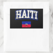 Haïtiaanse vlag rechthoekige sticker (Tas)