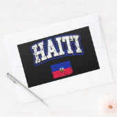 Haïtiaanse vlag rechthoekige sticker (Envelop)