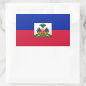 Haïtiaanse vlag rechthoekige sticker (Tas)
