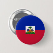 Haïtiaanse vlag ronde button 5,7 cm (Voorkant /achterkant)