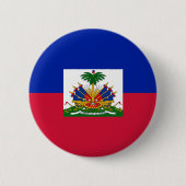Haïtiaanse vlag ronde button 5,7 cm (Voorkant)