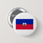 Haïtiaanse vlag ronde button 5,7 cm (Voorkant /achterkant)