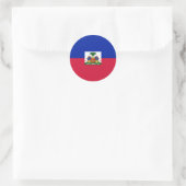 Haïtiaanse vlag ronde sticker (Tas)