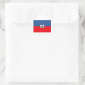 Haïtiaanse vlag ronde sticker (Tas)