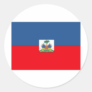 Haïtiaanse vlag ronde sticker