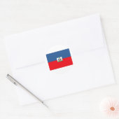 Haïtiaanse vlag ronde sticker (Envelop)