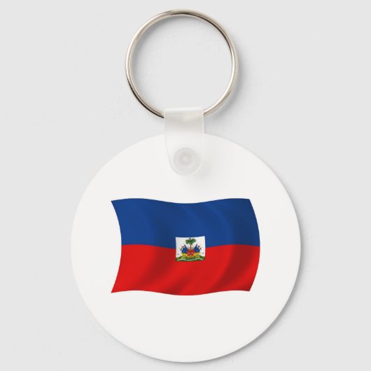 Haïtiaanse Vlag Sleutelhanger (Voorkant)