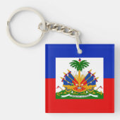 Haïtiaanse vlag sleutelhanger (Voorkant)
