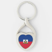 Haitiaanse vlag sleutelhanger (Voorkant)
