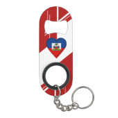 Haïtiaanse vlag sleutelhanger flessenopener (Achterkant)