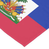 Haïtiaanse vlag & sportliefdeshuis decor Haïti Korte Tafelloper (Hoek)