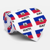 Haïtiaanse vlag stropdas (Opgerold)