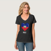 Haïtiaanse vlag t-shirt (Voorkant volledig)