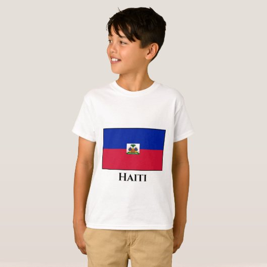 Haïtiaanse vlag t-shirt (Voorkant volledig)