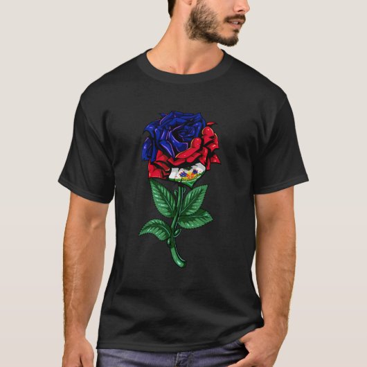 Haïtiaanse vlag t-shirt (Voorkant)