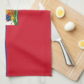 Haitiaanse vlag theedoek (Quarter Fold)