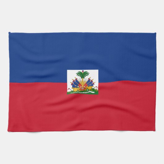 Haitiaanse vlag theedoek (Horizontaal)