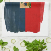 Haïtiaanse vlag theedoek (Gevouwen)