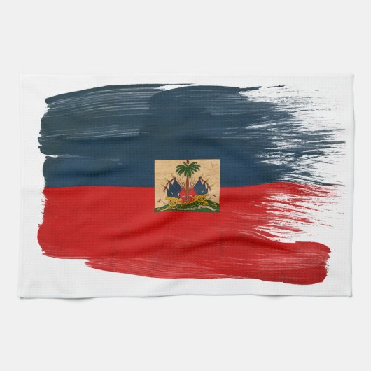 Haïtiaanse vlag theedoek (Horizontaal)