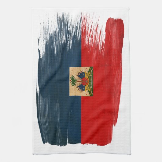 Haïtiaanse vlag theedoek (Verticaal)
