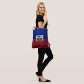 Haïtiaanse vlag tote bag (Op model)