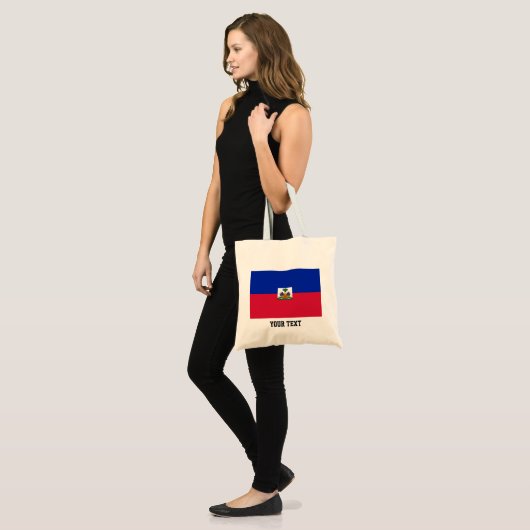 Haïtiaanse vlag tote bag (Voorkant (model))