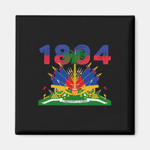 Haïtiaanse Vlag Trots 1804 Onafhankelijkheidsdag H Magneet