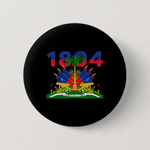 Haïtiaanse Vlag Trots 1804 Onafhankelijkheidsdag H Ronde Button 5,7 Cm
