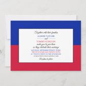 Haïtiaanse vlag, vlag van Haïti bruiloft Kaart (Voorkant)