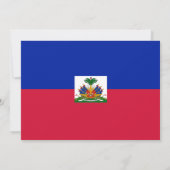Haïtiaanse vlag, vlag van Haïti bruiloft Kaart (Achterkant)