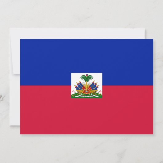 Haïtiaanse vlag, vlag van Haïti bruiloft Kaart (Achterkant)