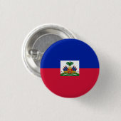 Haïtiaanse vlag, vlag van Haïti Ronde Button 3,2 Cm (Voorkant /achterkant)