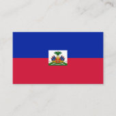 Haïtiaanse vlag, vlag van Haïti Visitekaartje (Voorkant)
