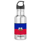 Haïtiaanse vlag waterfles  (Voorkant)