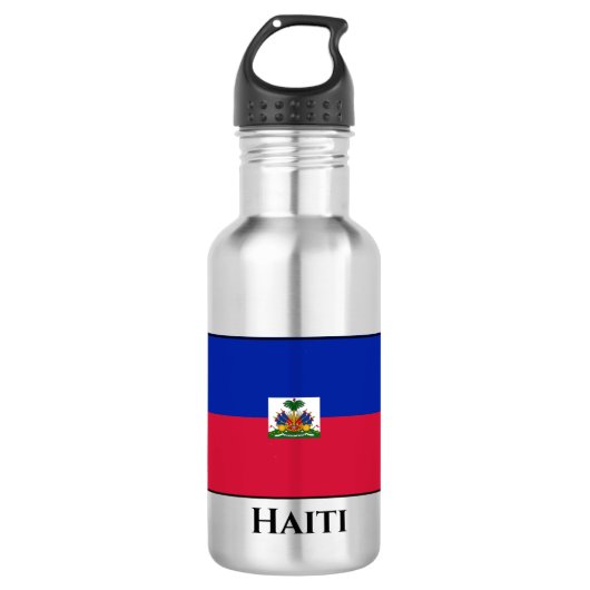 Haïtiaanse vlag waterfles (Voorkant)