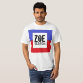 Haïtiaanse vlag Zoe Season T-Shirt (Voorkant volledig)