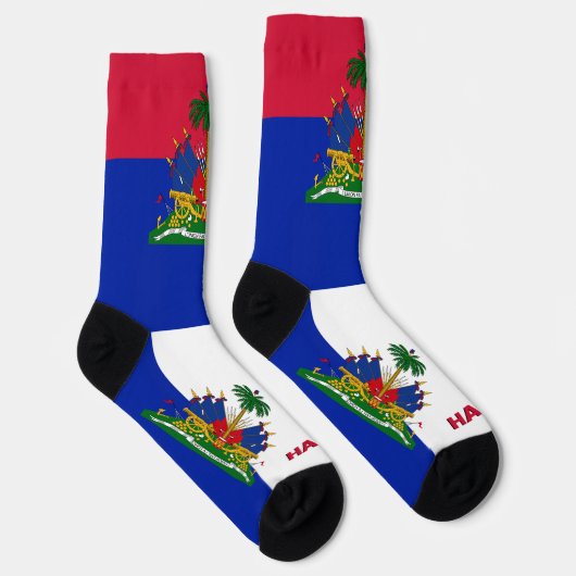 Haïtiaanse vlagpatriottische, duurzame Haïtiaanse  Sokken (Rechts)