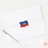 Haïtiaanse Vlagsticker Ronde Sticker (Envelop)