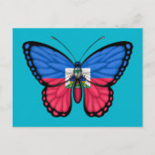 Haïtiaanse vlindervlag briefkaart (Voorkant)