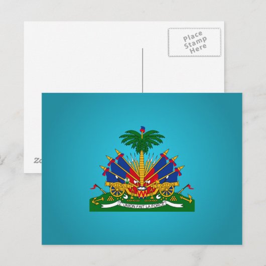 Haïtiaanse wapenschild briefkaart (Voorkant / Achterkant)