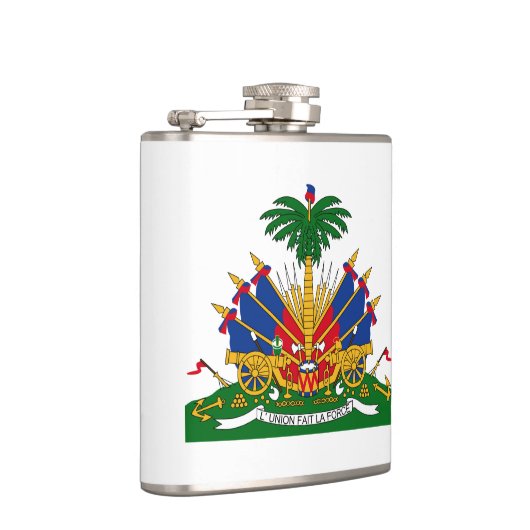 Haïtiaanse wapenschild Flask Heupfles (Rechts)