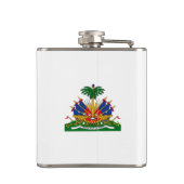 Haïtiaanse wapenschild Flask Heupfles (Achterkant)