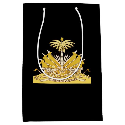 Haïtiaanse wapenschild medium cadeauzakje (Voorkant)